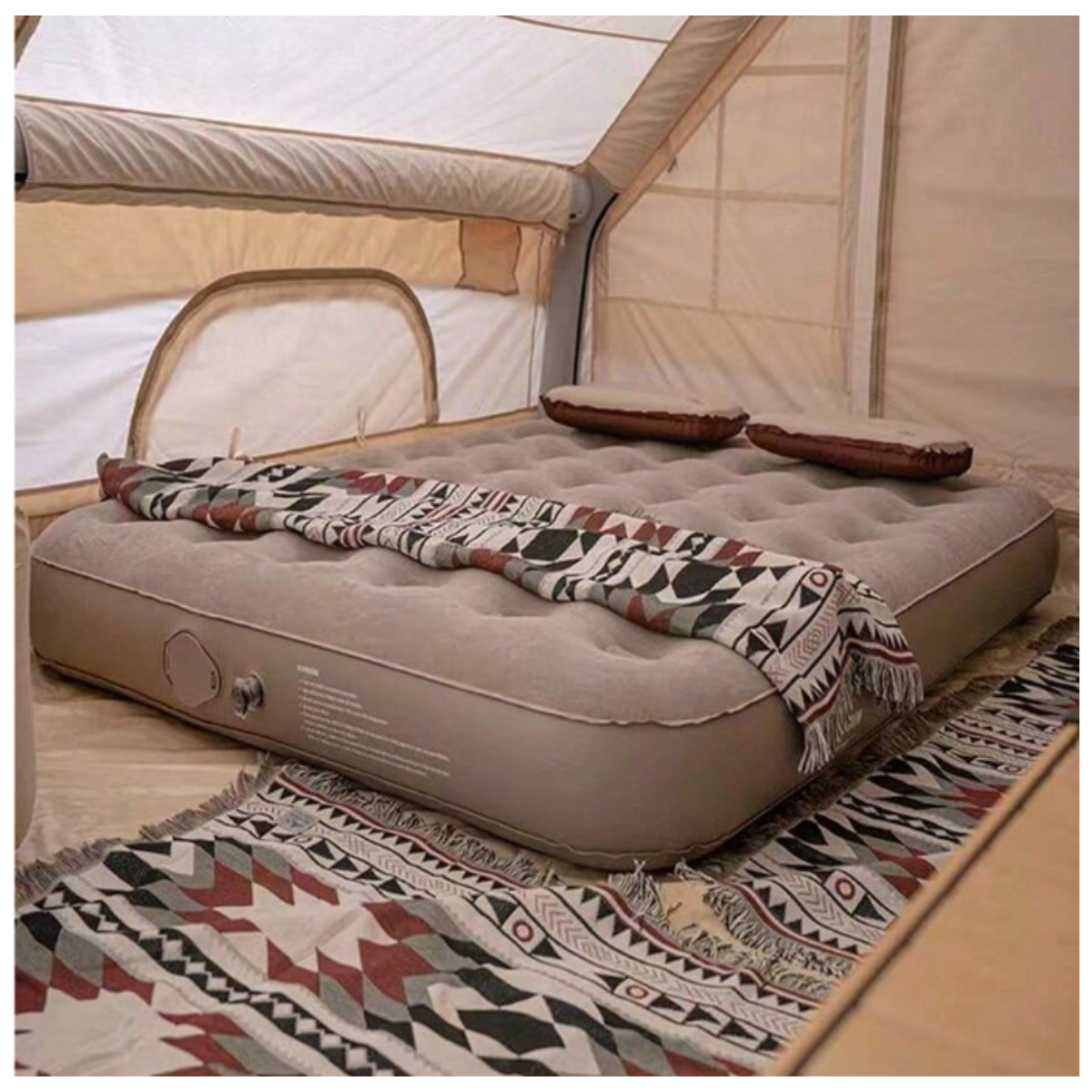 Colchón Inflable 2 plazas + Inflador