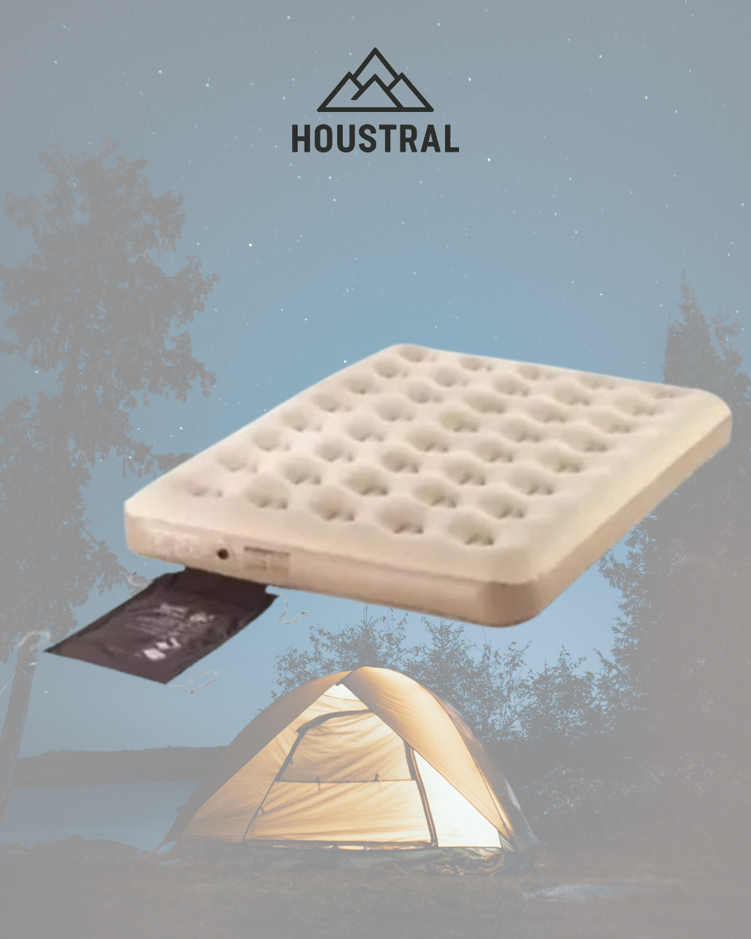 Colchón Inflable 2 plazas + Inflador