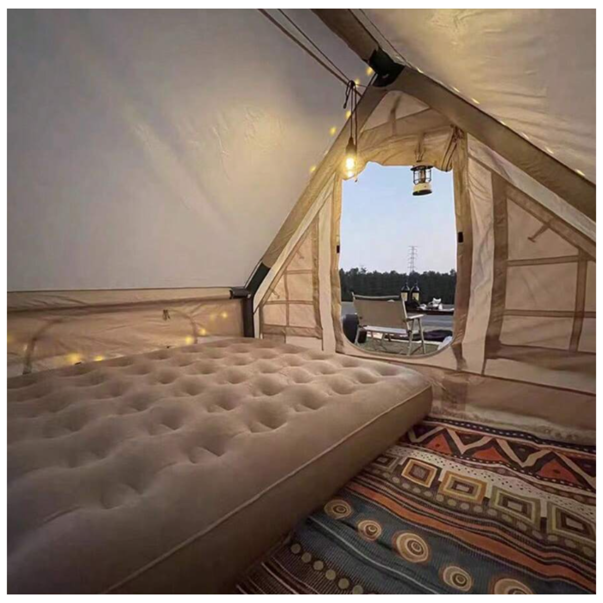 Colchón Inflable 2 plazas + Inflador