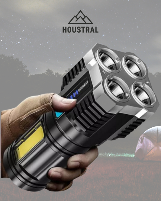 Linterna Táctica de Emergencia 4 Focos